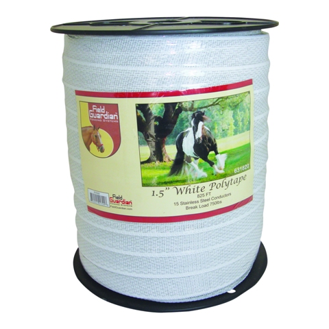 631820 1.5 In. White Polytape - Reinforced - 825 Ft.