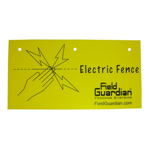 665202 Electric Fence Warning Sign