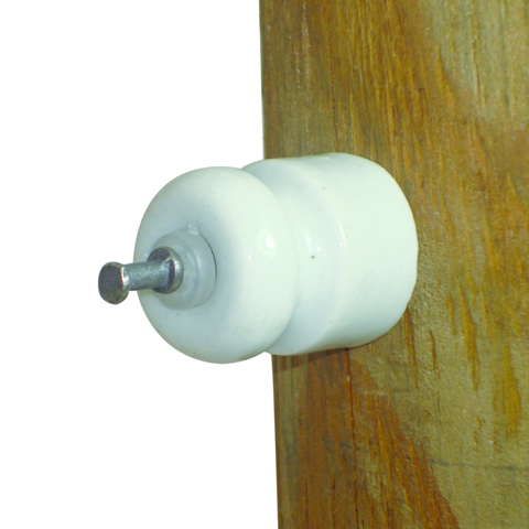 Fap142 Porcelain Insulator With Nail & Washer