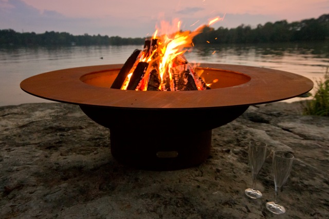 24 In. Magnum Electronic Fire Pit, Natural Gas