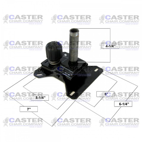 1.75 In. Douglas Replacement Swivel & Tilt For Caster Chairs - Set Of 6