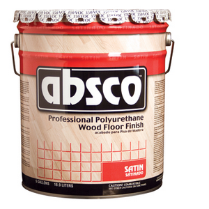 Absolute Coatings 89105 5 Gallon Satin Absco Polyurethane Wood Floor Stain Stain