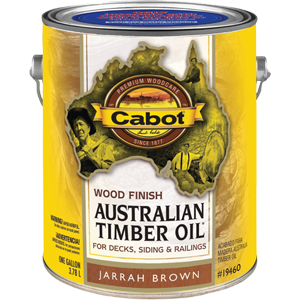 81010 1 Gallon, Jarrah Brown Australian Timber Oil Wood Finish, Reduced Water