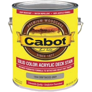 11844 1 Gallon, Driftwood Gray Solid Color Decking Acrylic Stain