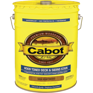 53004 5 Gallon, Heartwood Wood Toned Deck & Siding Stain