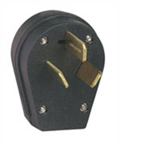 Cooper Wiring - Eagle S80-sp Black 30-50amp 125-250 Volt 3 Wire Angle Power Plug