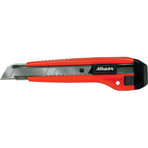 Allway Tools 7700 18 Mm. Deluxe 7 Point Break A Way Knife With 3 Blades