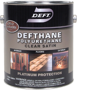 Deft 026-01 1 Gallon Satin Clear Defthane Polyurethane 275 Voc