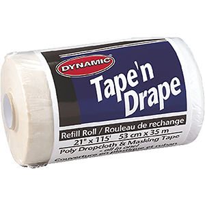 Dynamic La21115r 21 In. X 115 Ft. Tape N Drape Drop Cloth Refill