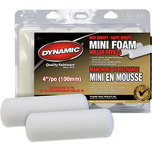 Dynamic Hm005305 4 In. Mini Foam Refill - 2 Pack