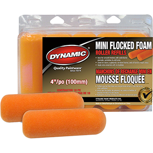 Dynamic Hm005502 4 In. Mini Flocked Foam Refill - 2 Pack