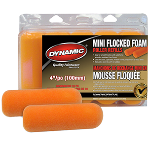 Dynamic Hm005500 4 In. Mini Flocked Foam Refill - 10 Pack