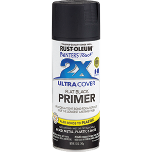 Corp 249846 12 Oz. Flat Black Primer Painters Touch 2x Ultra Cover Spray