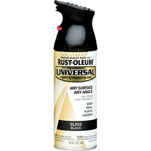Corp 245196 12 Oz. Gloss Black Universal Spray