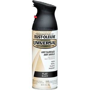 Corp 245198 12 Oz. Flat Black Universal Spray