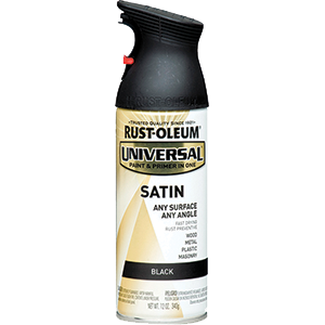 Corp 245197 12 Oz. Satin Black Universal Spray