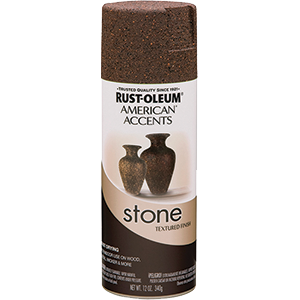 Corp 238324 12 Oz. Mineral Brown American Accents Stone Textured Spray