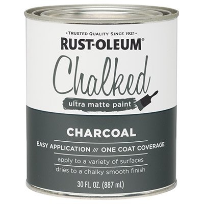 Rustoleum 285144 1 Quart, Charcoal Chalked Paint