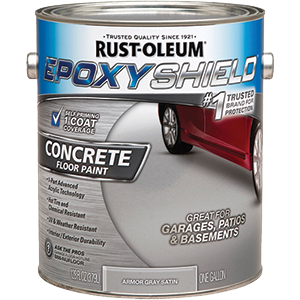 Corp 225359 1 Gallon, Armor Gray Epoxyshield One Part Concrete Floor Paint