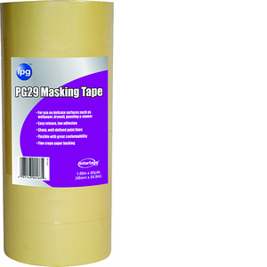 Pg29 1 In. X 60 Yard Premium Grade Low Tack Masking Tape Bulk Pack Of 36