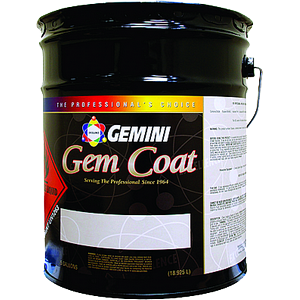 162-5 5 Gallon, Semi Gloss Clear Waterbased Lacquer Gem Coat