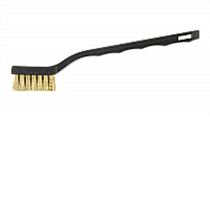 Hyde Mfg 46630 Brass Bristle Mini Brushes Plastic Handle - 3 Pack