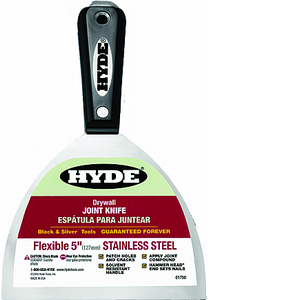 Hyde Mfg 1750 5 In. Stainless Steel Flexible Hammer Head Joint Knife - Black & Silver