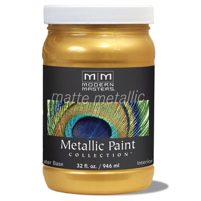 Mm200 1 Qt. Pale Gold Matte Metallic Paint