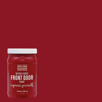 275264 Red Satin Front Door Paint Sophisticatd