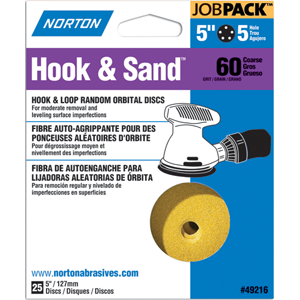 49222 5 In. 8 Hole P100 Hook & Loop Discs, Pack - 25