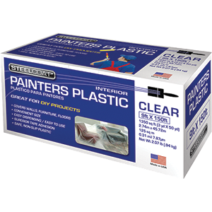 Fg-p9934-28 9 X 150 Ft. , 0.31 Mil Clear Painters Plastic