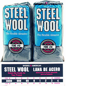 Rhodes American 106603-06 Steel Wool Poly Sleeve - 16 Pad