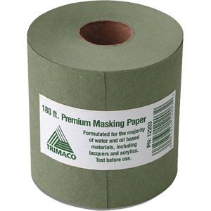 12203 Green Premium Masking Paper, 3 In. X 60 Yard
