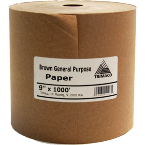 12105 Brown General Purpose Masking Paper - 9 In. X 1000 Ft.