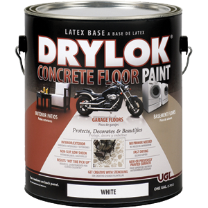 212 1 Gallon, White Latex Drylok Concrete Floor Paint