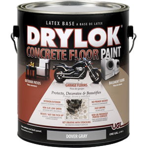 214 1 Gallon, Dover Gray Latex Drylok Concrete Floor Paint