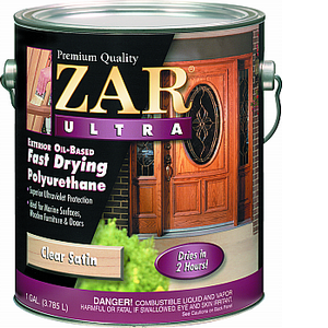 341 1 Gallon Zar Ultra Fast Drying Exterior Polyurethane - Satin