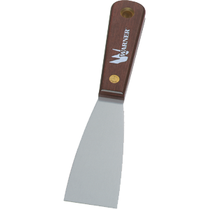 Warner 627 1.5 In. Full Flex Putty Knife With Rosewood Handle