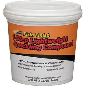 White Lightning Products Wl60520 One Step Lightweight Spackling
