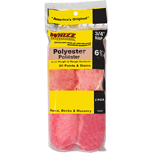 44231 6.5 X 0.75 In. Polyester Roller Cover, 2 Pack