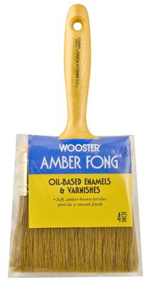 1123 4 In. Amber Fong Varnish Brush China Bristle