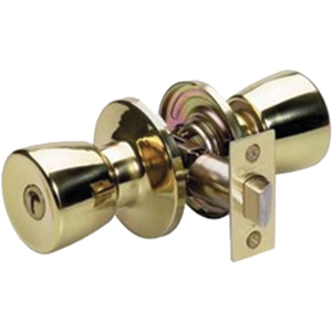 Tuo-0303 2.12 In. Crossbore Polished Brass Privacy Tulip Handle
