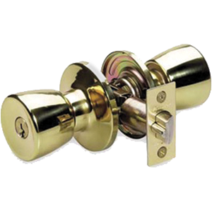 Tuo-0103 2.12 In. Crossbore Polished Brass Keyed Entry Tulip Handle