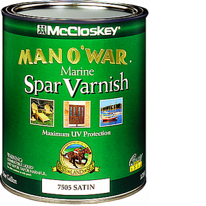 80-7505 1 Quart Satin Man-o-war Spar Varnish 450 Voc