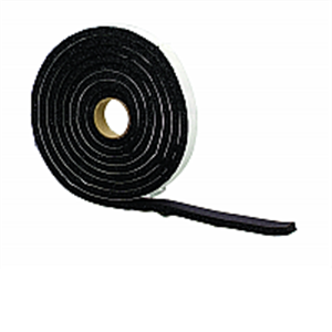 Md Building Products 6577 0.25 In. X 0.5 In. X 10 Ft. Black Marine & Automotive Weatherstrip Closed Cell Tape