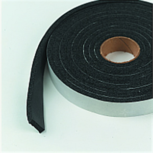 6593 0.25 X 0.75 In. X 10 Ft. Black Marine & Automotive Weatherstrip Closed Cell Tape