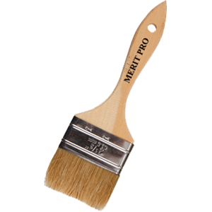 18 2.5 In. White Bristle Chip Brush - Pack Of 2