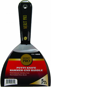 845 5 In. Flex Scraper Blade Putty Knife With Black Plastic Hammer End Handle