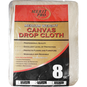 2015 4 X 15 Ft. Med Weight Canvas Drop Cloth - 8 Oz.