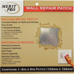 3205 6 X 6 In. Metal Wall Repair Patch
